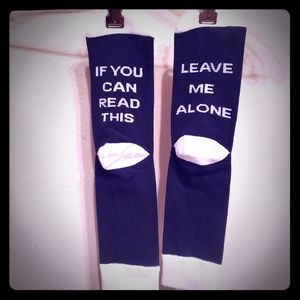 Socks with a message